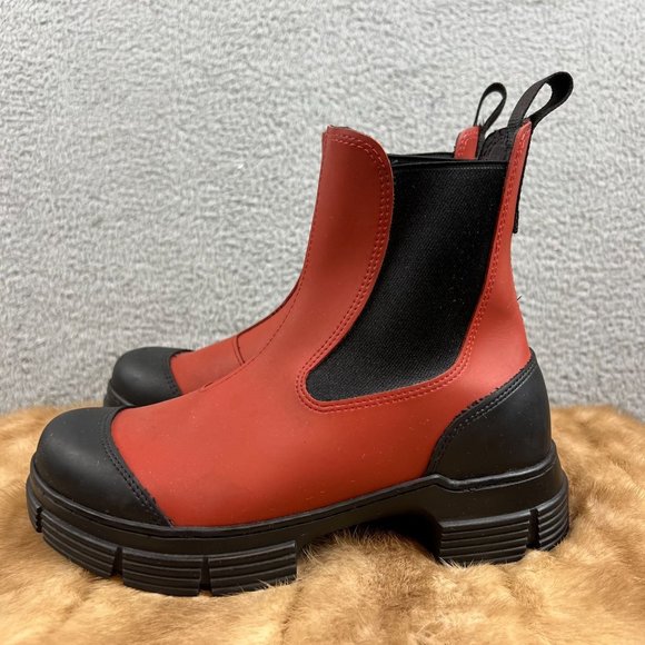 Ganni::ブーティ:36[RESALE] Ganni | Shoes | Ganni Recycled Rubber Chelsea City Boot In